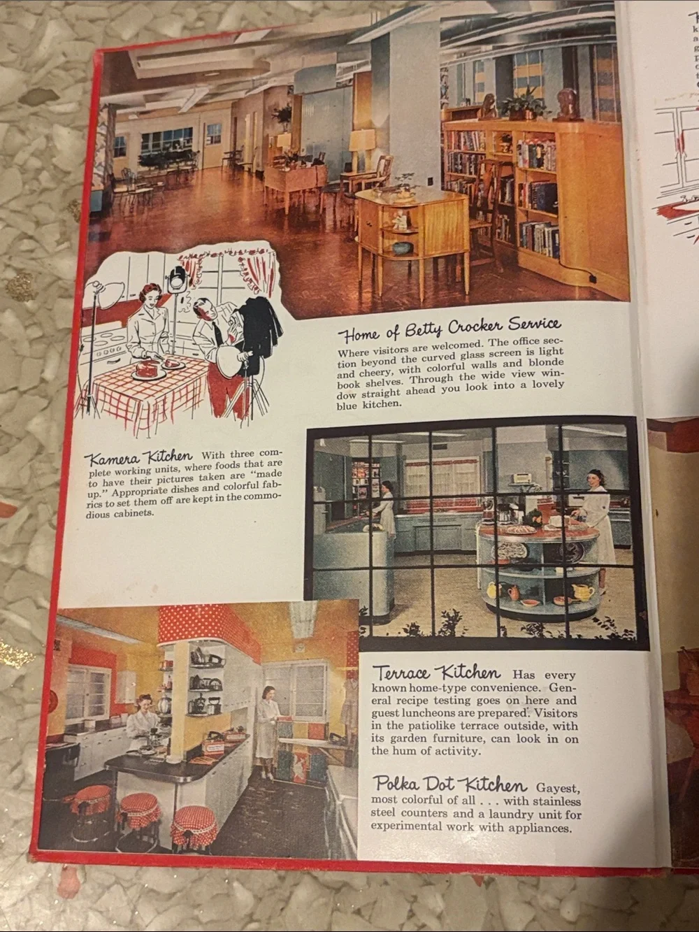 vintage 1950 edition of Betty Crocker's Picture Cook Book.